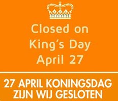 We are closed on King's Day